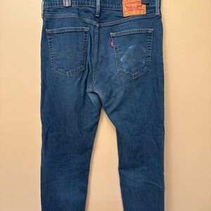 Levi's Men's Dark Blue Slim Straight Jeans